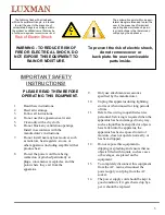 Preview for 3 page of Luxman C-1000f Owner'S Manual