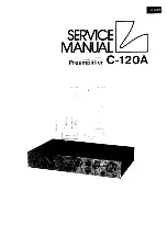 Luxman C-120A Service Manual preview