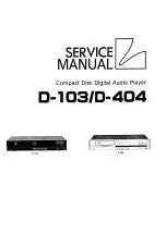 Luxman D-103 Service Manual предпросмотр