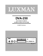 Luxman DVA-250 Owner'S Manual предпросмотр