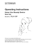 Предварительный просмотр 1 страницы Luxman FLX-15P Operating Instructions Manual