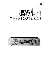 Luxman L116A Service Manual preview