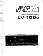 Preview for 1 page of Luxman LV-105u Service Manual