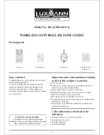 Luxmann RI-AC001A User Manual preview