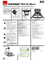 LUXOMAT PD3-2C-FC Micro Installation And Operating Instruction предпросмотр