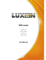 Luxon Video NVR-16 User Manual предпросмотр