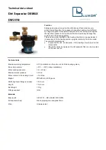 Предварительный просмотр 1 страницы Luxor DM 2018 Technical Data Sheet