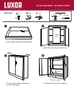 Luxor FOLDCAB3636B Installation Instructions предпросмотр