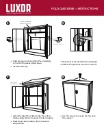 Preview for 2 page of Luxor FOLDCAB3636B Installation Instructions