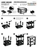 Luxor H.Wilson 3 Shelf Tuffy Cart Instructions предпросмотр