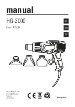 Preview for 1 page of Luxor HG-2000 Manual