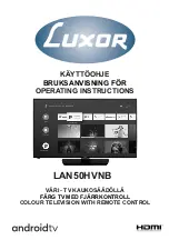 Предварительный просмотр 1 страницы Luxor LAN50HVNB Operating Instructions Manual