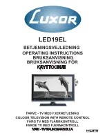 Preview for 1 page of Luxor LED19EL Operating Instructions Manual