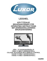 Luxor LED24EL Operating Instructions Manual предпросмотр