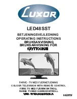 Preview for 1 page of Luxor LED48SST Operating Instructions Manual