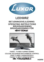 Luxor led50rz Operating Instructions Manual preview