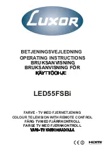 Luxor LED55FSBi Operating Instructions Manual preview