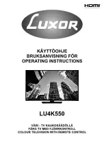 Preview for 1 page of Luxor LFHD43SM Operating Instructions Manual