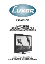 Preview for 1 page of Luxor LX32915 Operating Instructions Manual