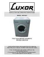 Luxor MW1449 Installation And Operating Instructions Manual preview