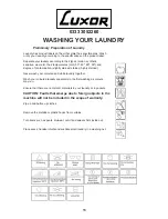 Preview for 14 page of Luxor MW1449 Installation And Operating Instructions Manual