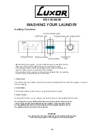 Preview for 16 page of Luxor MW1449 Installation And Operating Instructions Manual