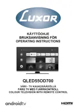 Luxor QLED55OD700 Operating Instructions Manual предпросмотр