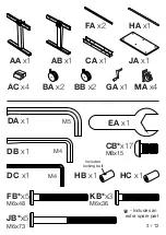 Предварительный просмотр 3 страницы Luxor STANDUP-CF60 Assembly Manual