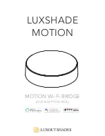 Preview for 1 page of LuXout Shades LUXSHADE MOTION Manual