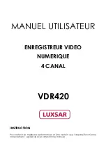 LUXSAR VDR420 Instruction Manual предпросмотр