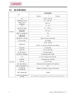 Preview for 6 page of LUXSAR VS450WZ18 Manual