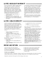 Preview for 7 page of LUXTEC UltraLife Operation And Service Manual