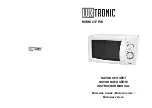 Предварительный просмотр 1 страницы Luxtronic MWE 317 PW Instruction Manual