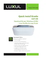 Preview for 1 page of Luxul XAP-310 Quick Install Manual