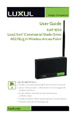 Luxul Xen XAP-103 User Manual preview