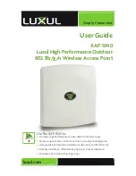 Luxul Xen XAP-1040 User Manual preview