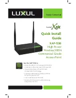 Luxul Xen XAP-1230 Quick Install Manual preview