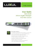 Предварительный просмотр 1 страницы Luxul XMS-1024P User Manual