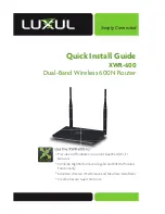 Предварительный просмотр 1 страницы Luxul XWR-600 Quick Install Manual