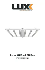 LUXX LIGHTING 645w LED PRO User Manual предпросмотр