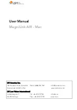 Preview for 1 page of LVI MagniLink AIR - Mac User Manual