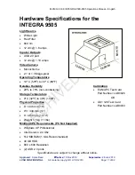 Preview for 11 page of LVS integra 9500 Operation Manual