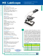 LW Scientific M5 LabScope Specifications preview