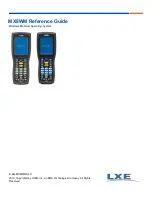 LXE MX8WM Reference Manual предпросмотр