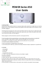 Предварительный просмотр 1 страницы LxR POWER X50 Series User Manual