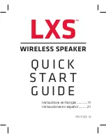 LXS SP270 Quick Start Manual предпросмотр