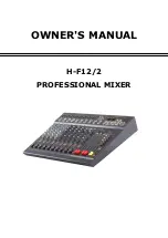 Предварительный просмотр 1 страницы LY International Electronics H-F12/2 Owner'S Manual