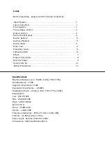 Предварительный просмотр 2 страницы LY International Electronics H-F12/2 Owner'S Manual