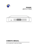 Предварительный просмотр 1 страницы LY International PB9808R Owner'S Manual