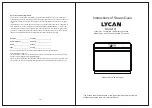 Lycan NSO2101 Instructions For Use Manual preview